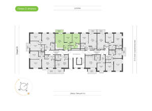 2-к квартира, вторичка, 64м2, 2/24 этаж