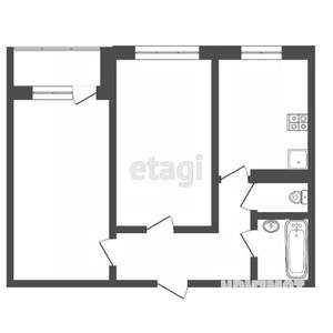 2-к квартира, вторичка, 51м2, 6/9 этаж