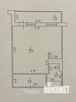 Студия квартира, вторичка, 39м2, 7/16 этаж