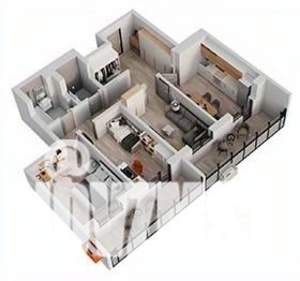 3-к квартира, строящийся дом, 82м2, 16/18 этаж